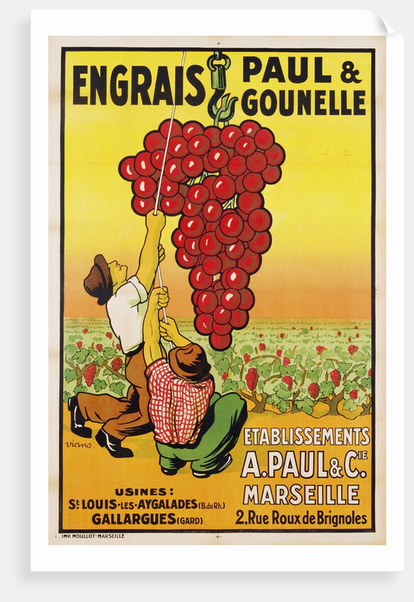 Engrais Paul et Gounelle Poster by Viano