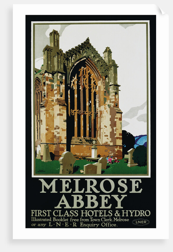 Melrose Abbey Poster by Frank Newbould