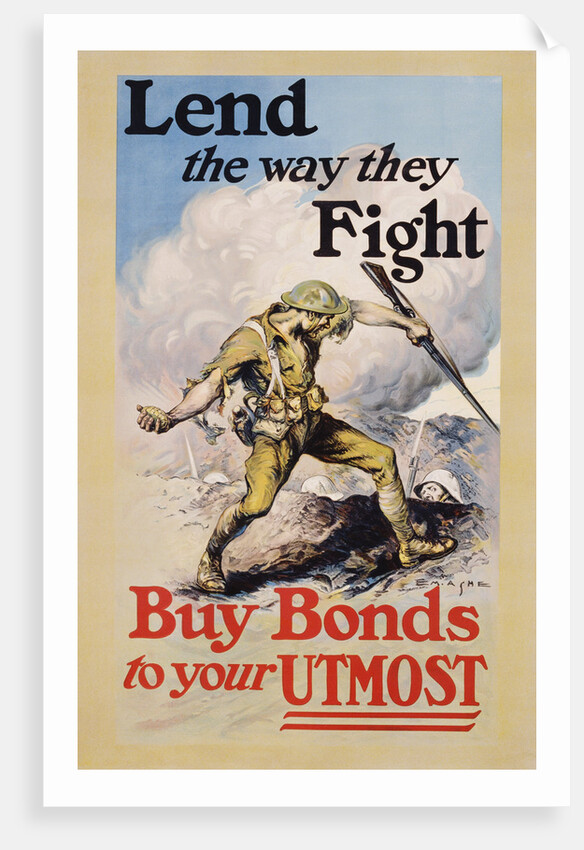 Lend the Way They Fight Poster by Edmund M. Ashe