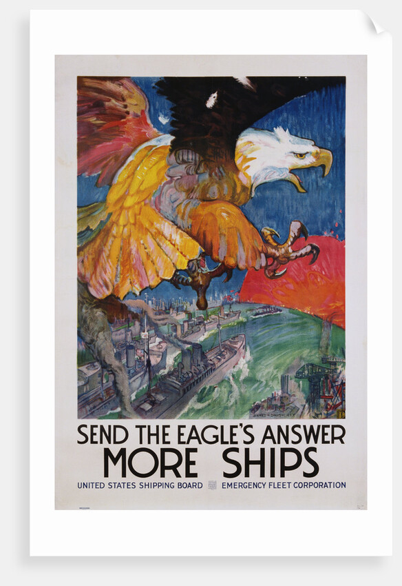More Ships Poster by James Daugherty