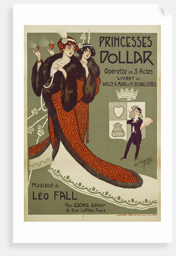 Princesses Dollar Poster by Clerice Freres
