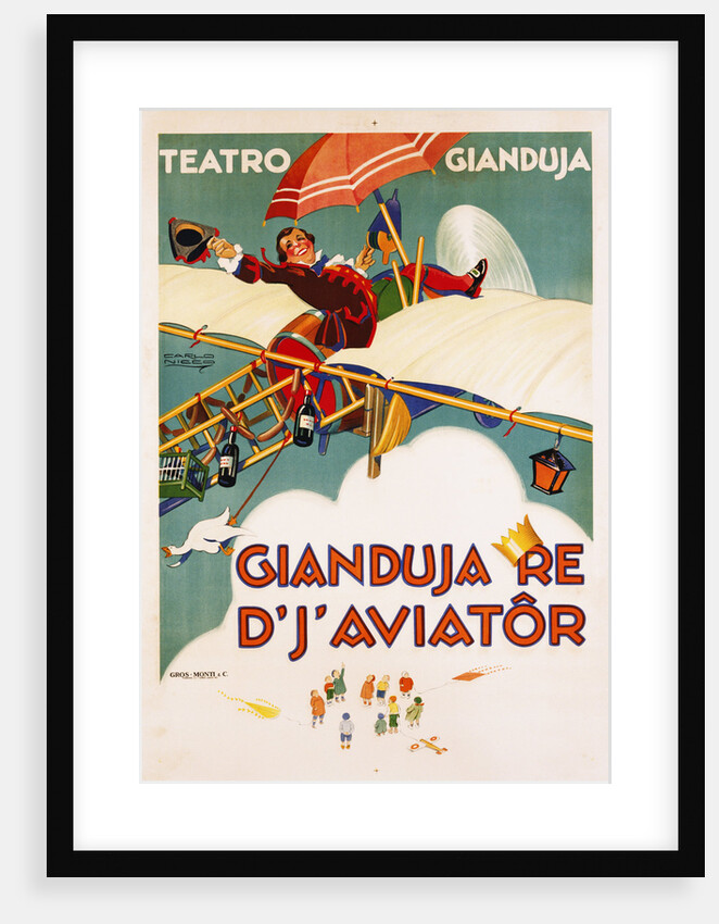Gianduja Re d'J'Aviator Poster by Carlo Nicco