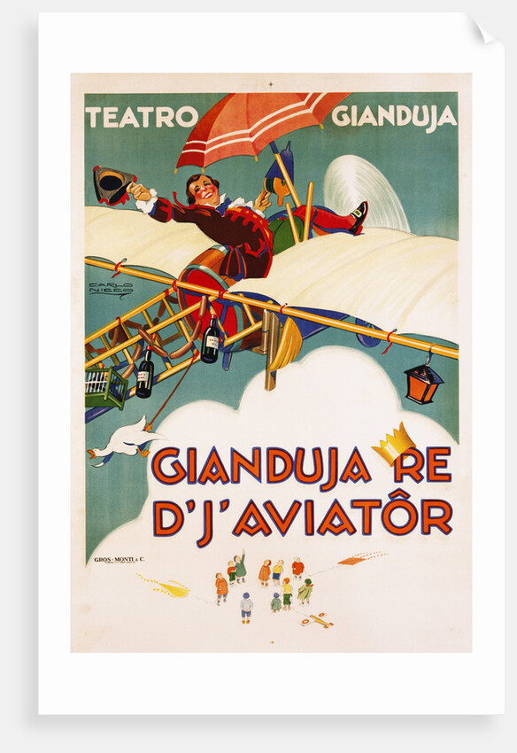 Gianduja Re d'J'Aviator Poster by Carlo Nicco