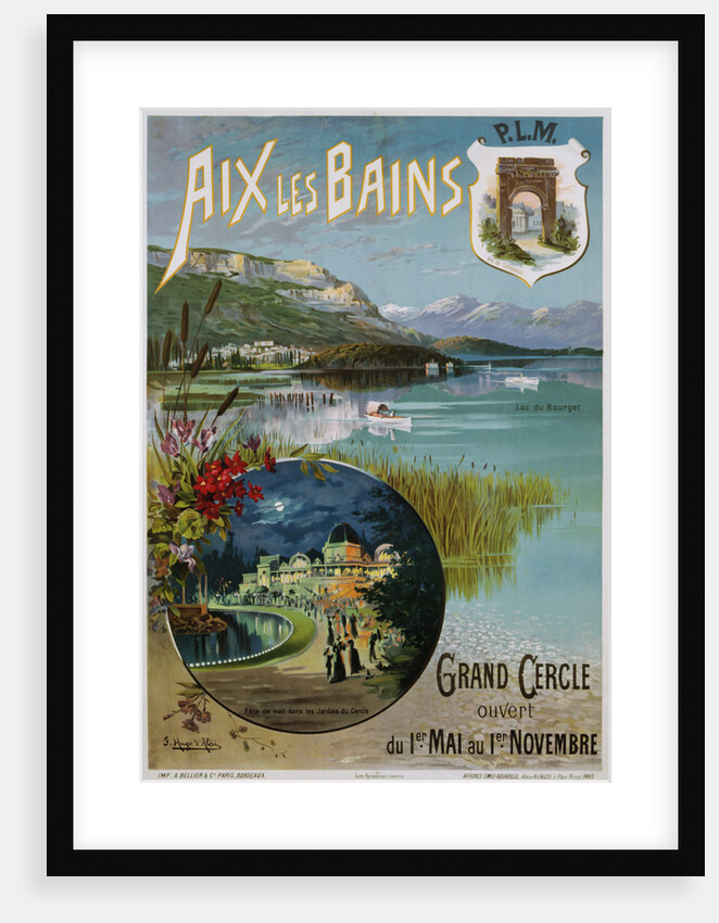 Aix Les Bains Poster by Hugo d'Alesi