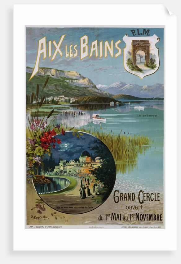 Aix Les Bains Poster by Hugo d'Alesi