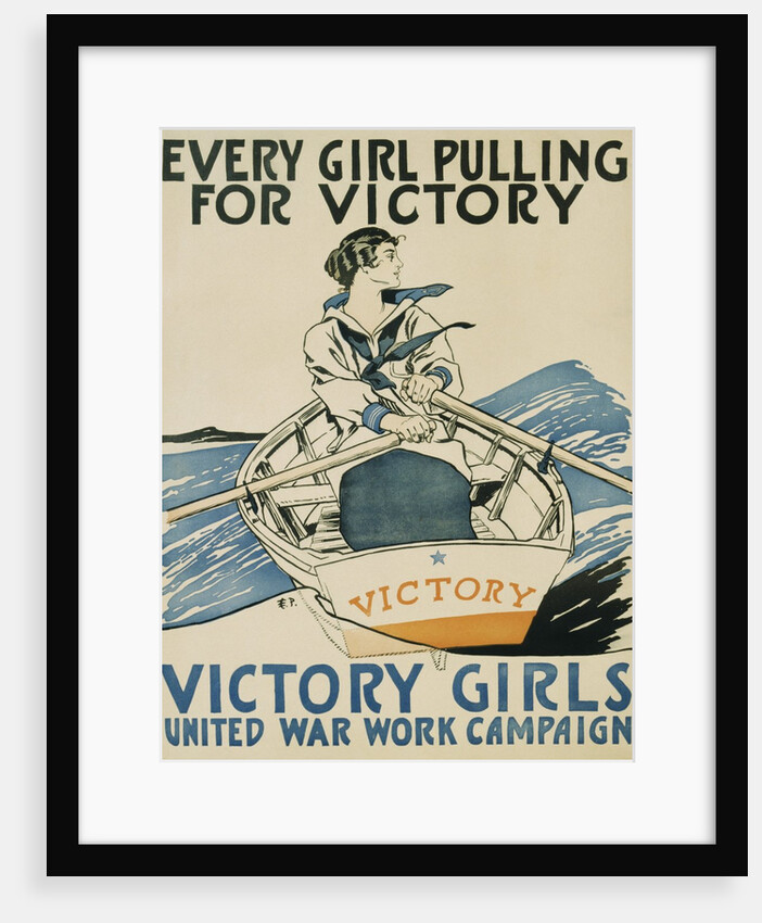 Every Girl Pulling for Victory Poster by Edward Penfield