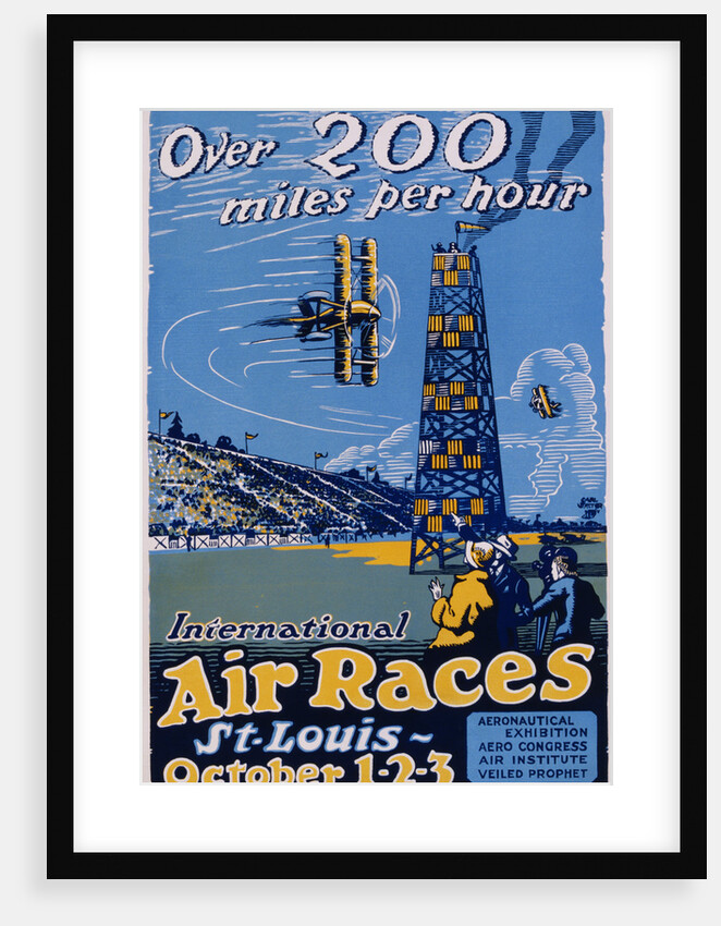 International Air Races Poster by Carl Dalter