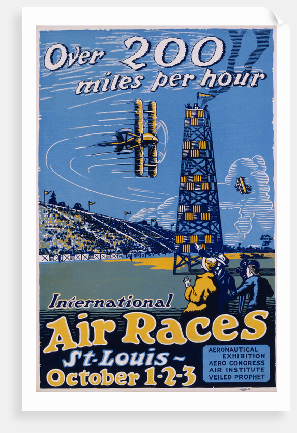 International Air Races Poster by Carl Dalter