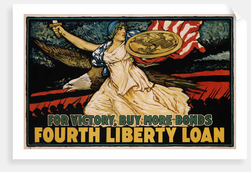 For Victory, Buy More Bonds - Fourth Liberty Loan Poster by J. Scott Williams
