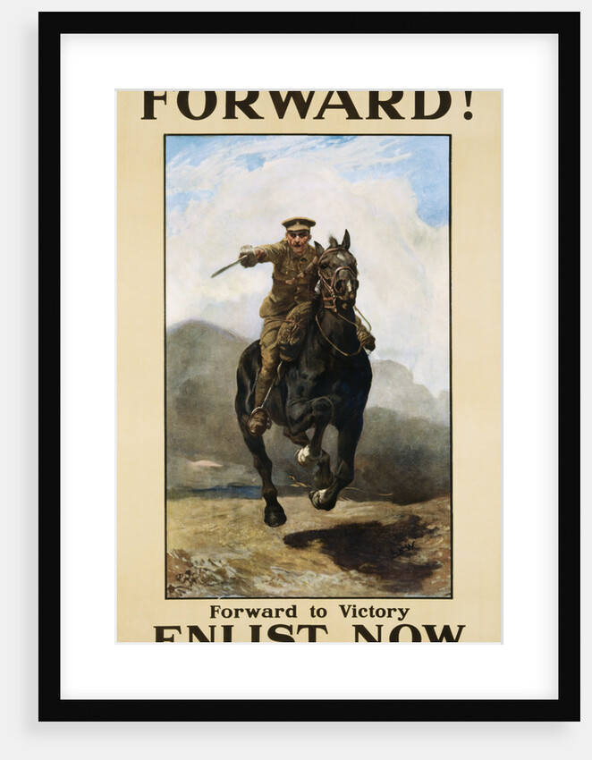Forward! Enlist Now Poster by Anonymous