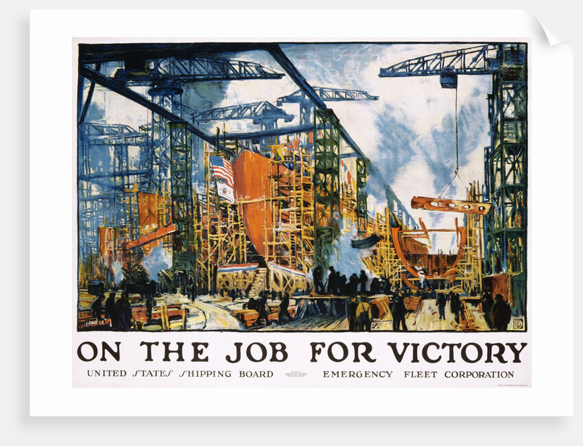On the Job for Victory Poster by Jonas Lie