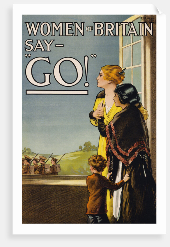 Women of Britain Say - "Go!" Recruitment Poster by E.V. Kealey