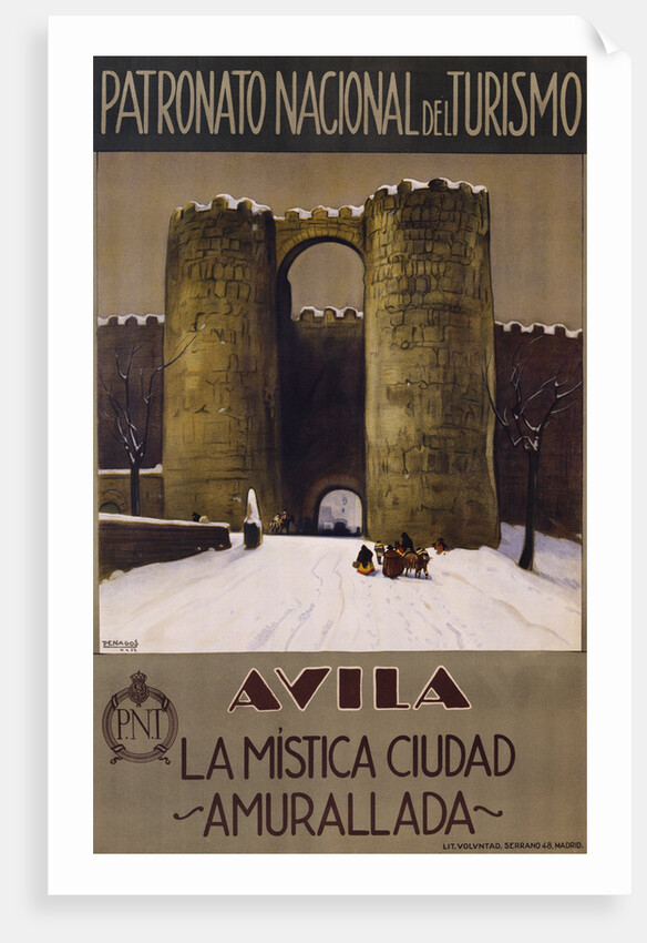 Avila - La Mistica Ciudad - Amurallada Poster by Penagos