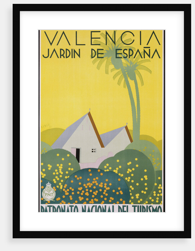 Valencia Jardn de Espana Poster by Jose Renau