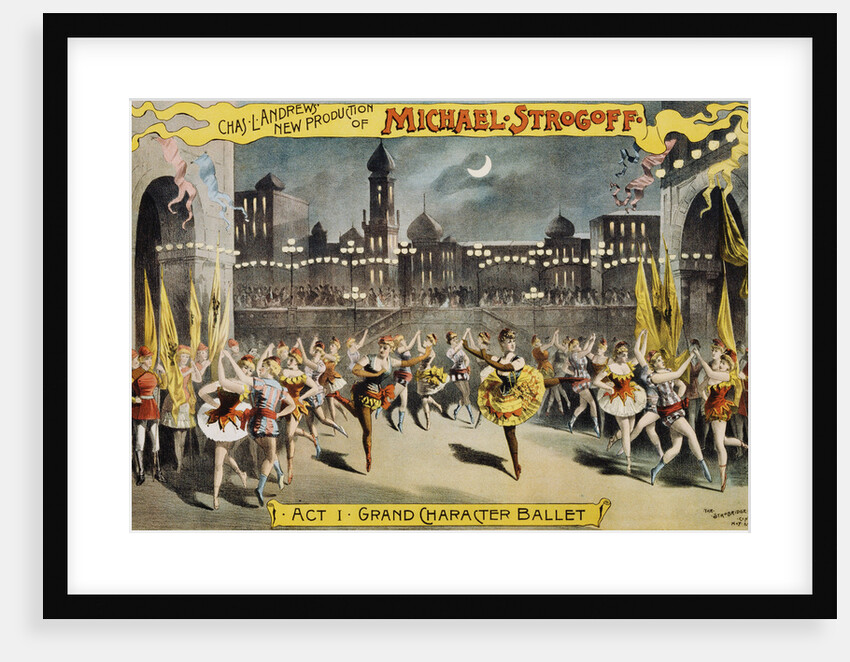 Michael Strogoff Ballet Production Poster by Anonymous