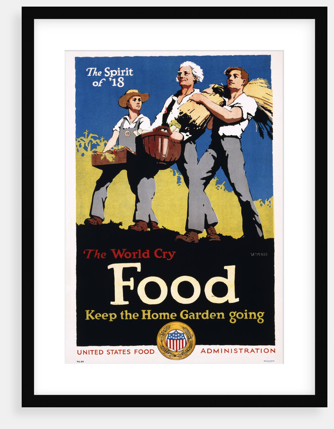 Food - Keep the Home Garden Going Poster by William McKee