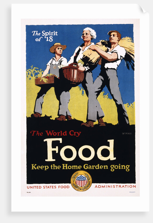 Food - Keep the Home Garden Going Poster by William McKee