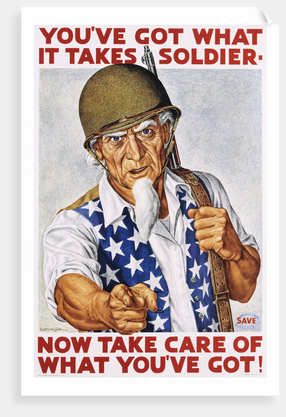 You've Got What It Takes Soldier Poster by Ernest Hamlin Baker