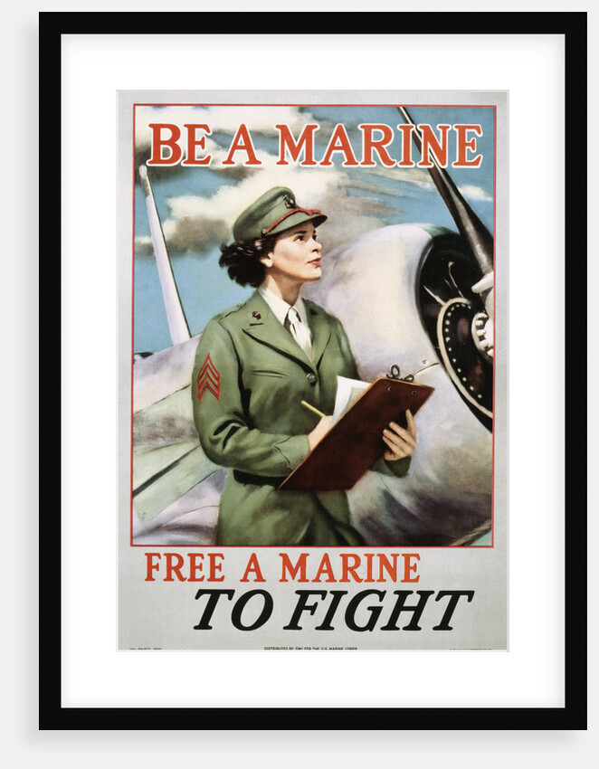 Be a Marine - Free a Marine to Fight Poster by Anonymous
