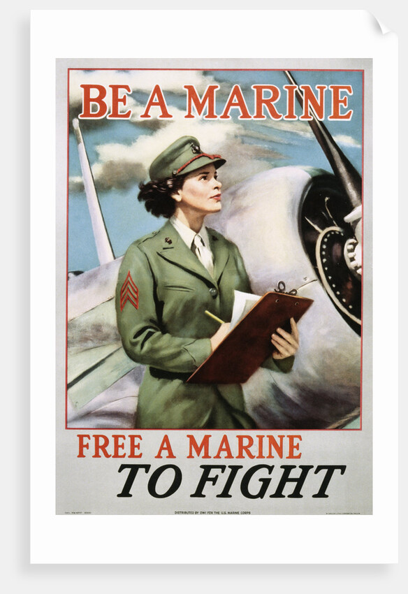 Be a Marine - Free a Marine to Fight Poster by Anonymous