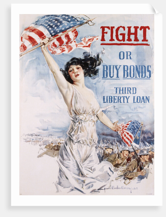 Fight or Buy Bonds Poster by Howard Chandler Christy