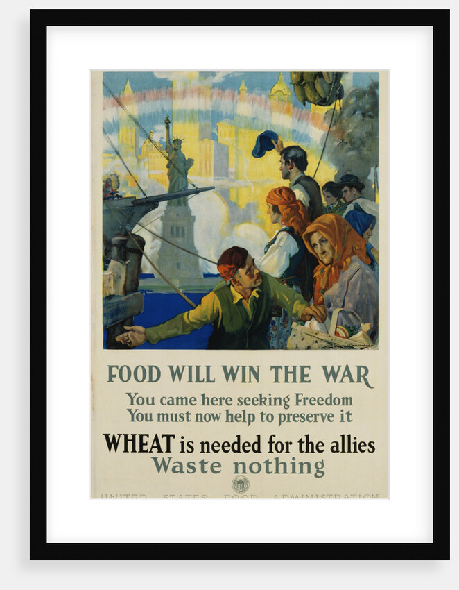 Food Will Win the War Poster by Charles Edward Chambers