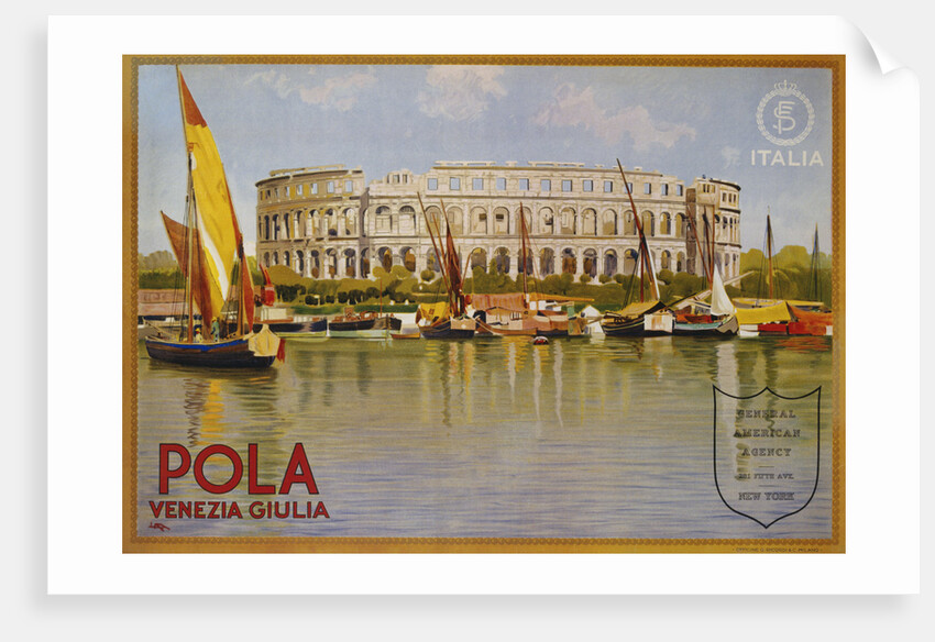 Pola Venezia Giulia Poster by Leopoldo Metlicovitz