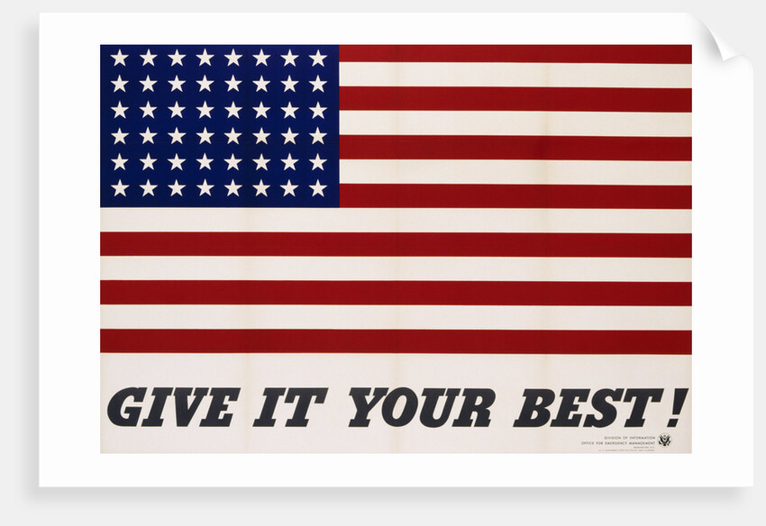 Give It Your Best! Poster by Charles Coiner