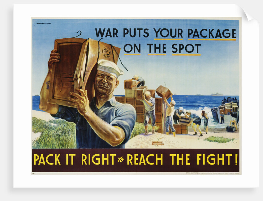 Pack It Right to Reach the Fight! Poster by John Falter