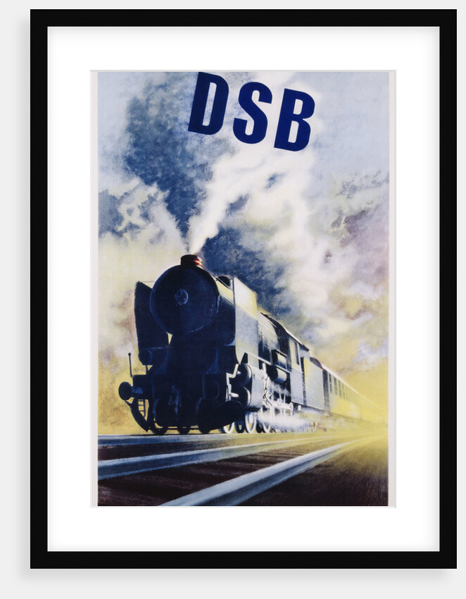 DSB Danish State Railways Poster by Aage Rasmussen
