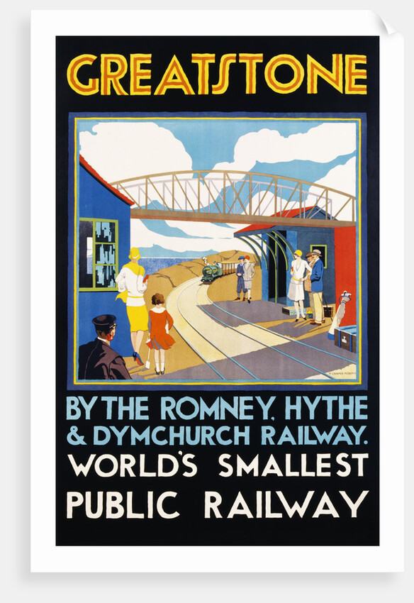 Greatstone - World's Smallest Public Railway Poster by N. Cramer Roberts