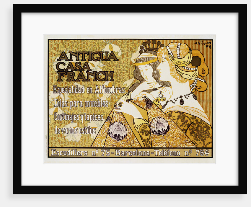 Antigua Casa Franch Poster by Alejandro de Riquer