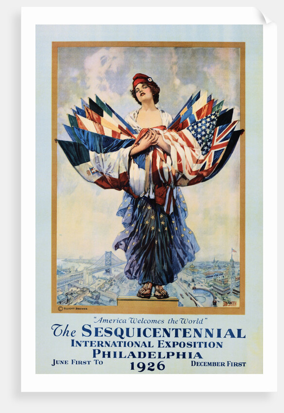 The Sesquicentennial International Exposition - Philadelphia 1926 Poster by Dan Smith