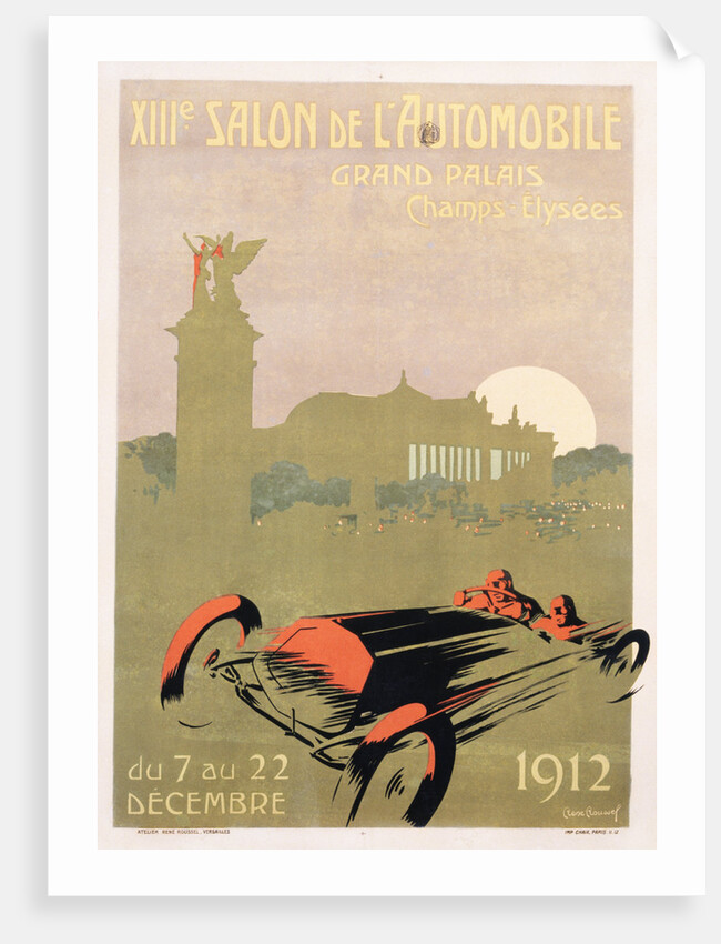 Salon de l'Automobile Poster by Rene Roussef