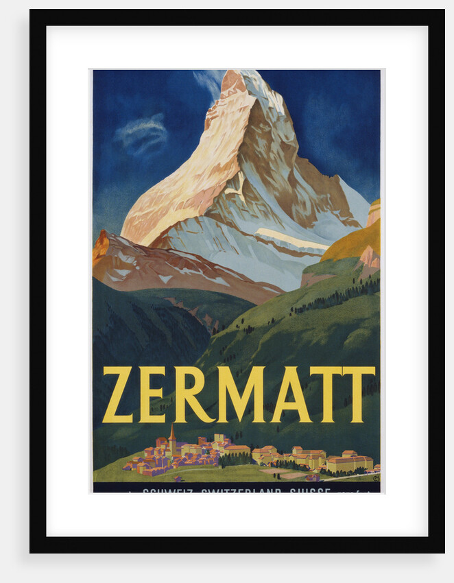 Zermatt Poster by Carl Moos