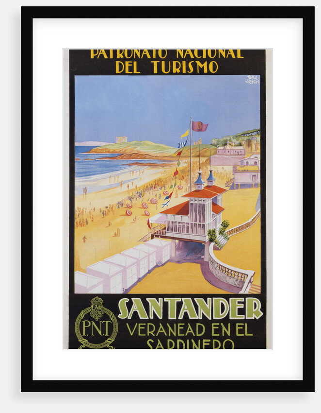 Santander Veranead en el Sardinero Poster by Baldrich