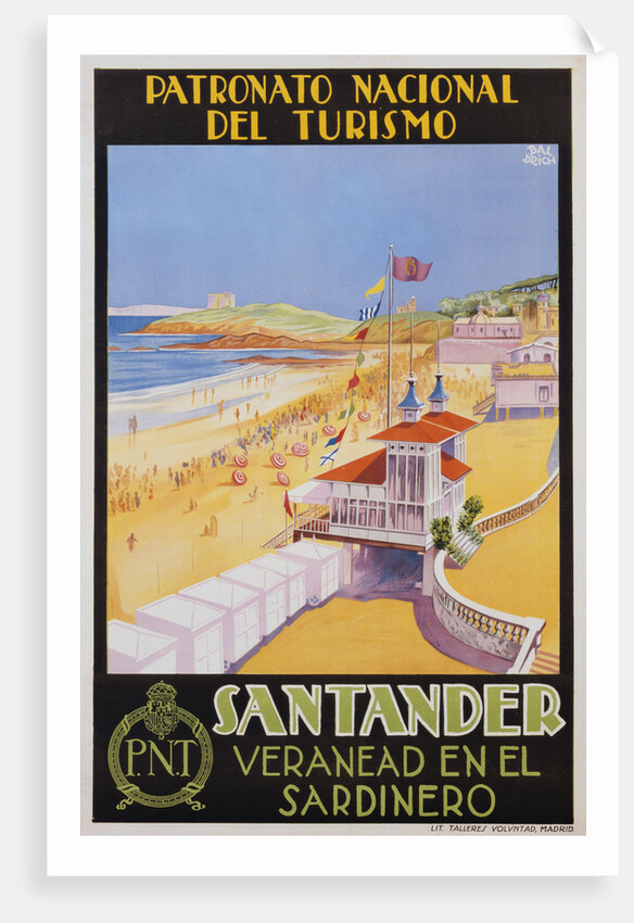 Santander Veranead en el Sardinero Poster by Baldrich