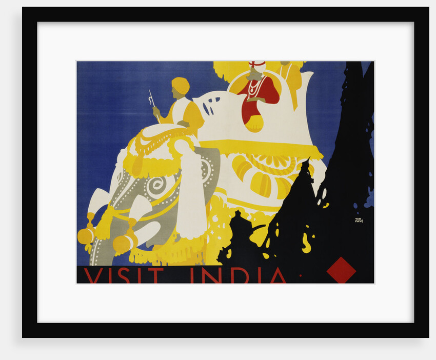 Visit India Poster by Tom Purvis