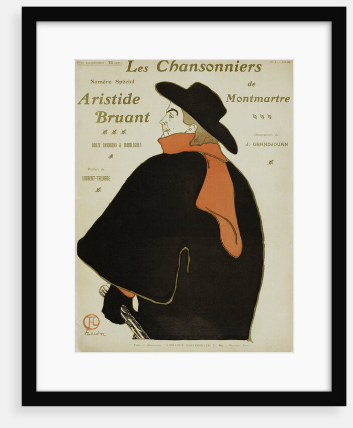 Les Chansonniers Poster by Henri de Toulouse Lautrec