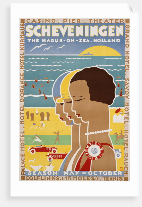 Scheveningen - The Hague-On-Sea - Holland Poster by Louis Kalff