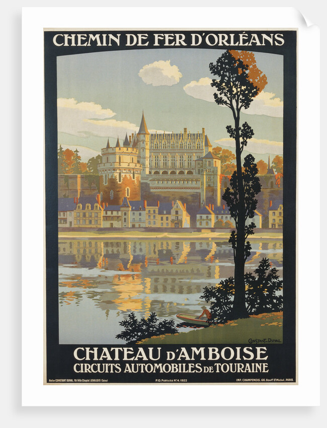 Chateau d'Amboise Poster by Constant Duval
