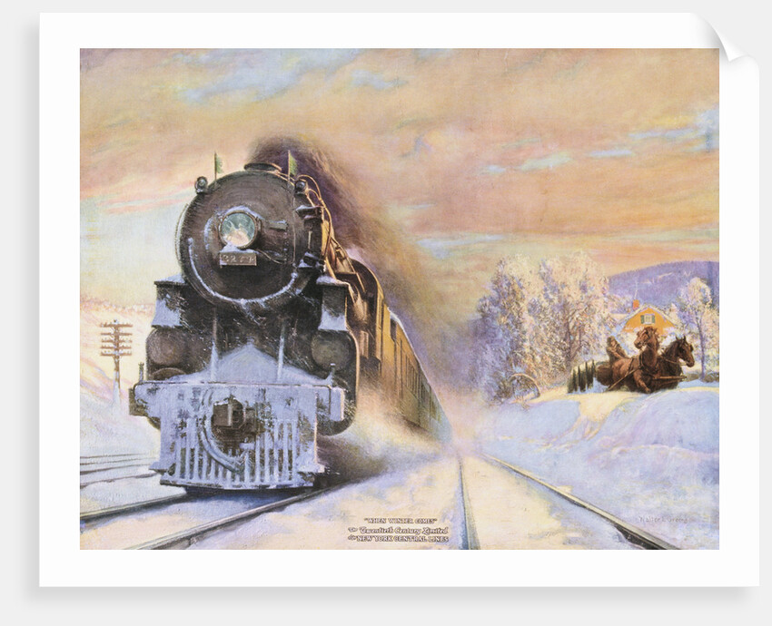 When Winter Comes, New York Central Lines by Walter L. Green