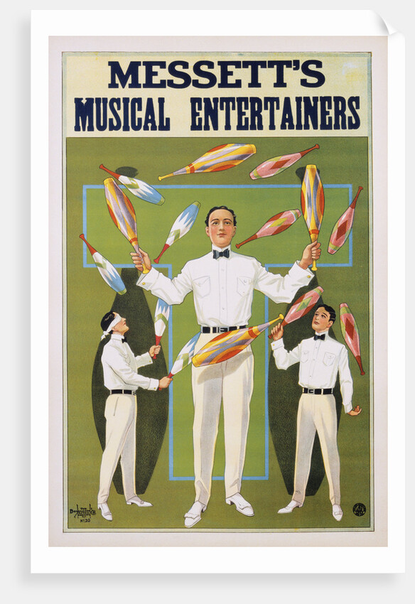 Poster Advertisement for Messett's Musical Entertainers by Anonymous