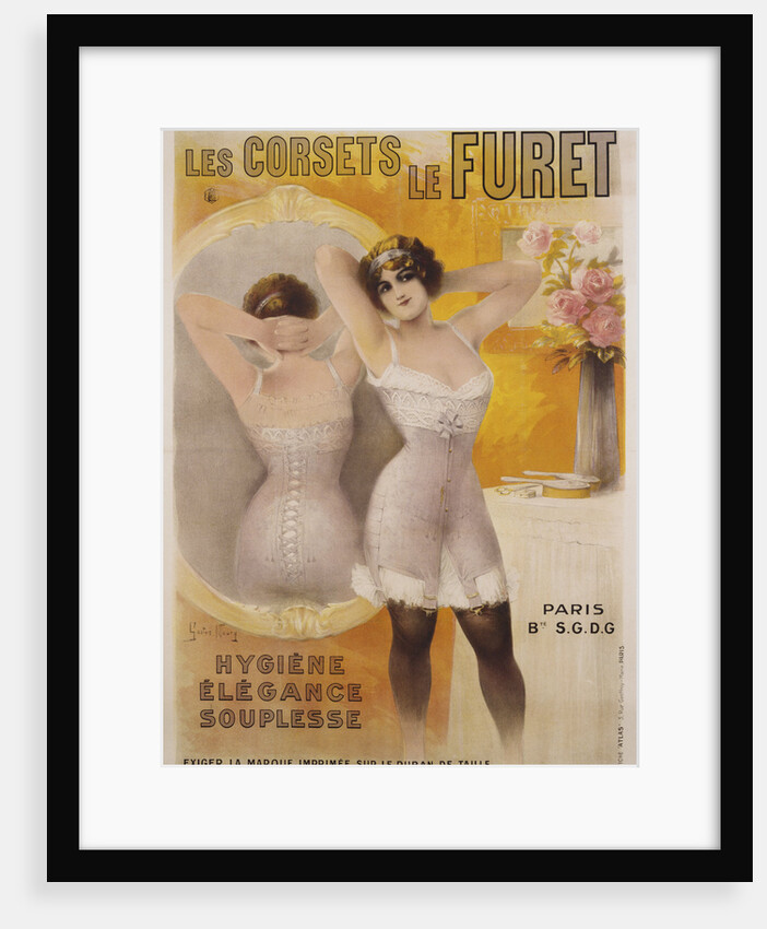Les Corsets le Furet Poster by Gaston Noury