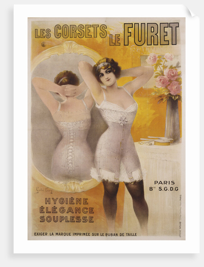 Les Corsets le Furet Poster by Gaston Noury