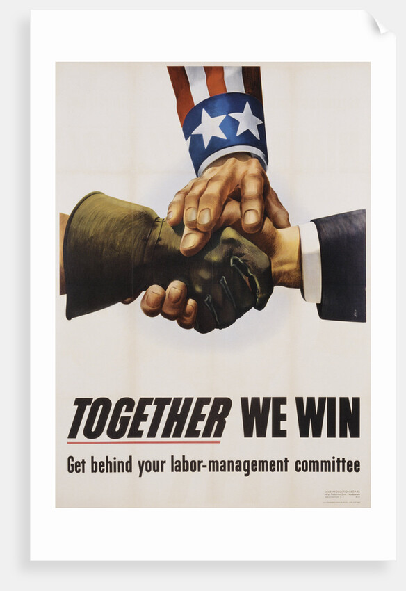 Together We Win Labor-Management Poster by Anonymous