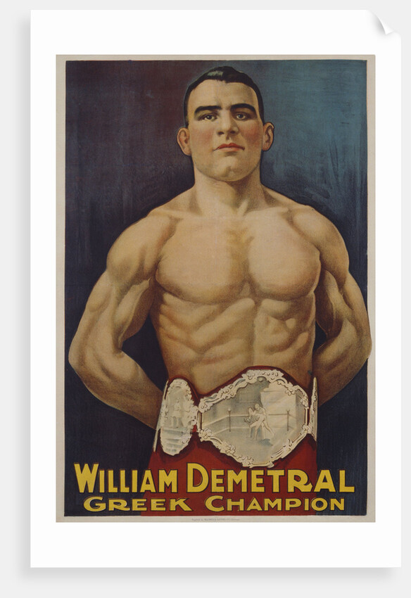 William Demetral Greek Champion Poster by Anonymous