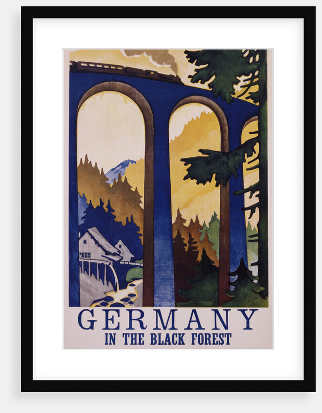 Germany in the Black Forest Poster by Friedel Dzubas