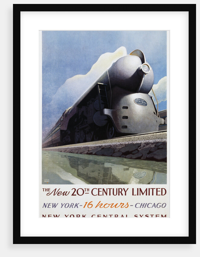 The New 20th-Century Limited Poster by Leslie Ragan