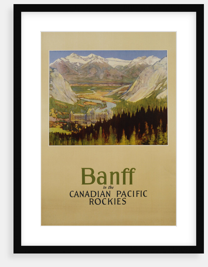 Banff in the Canadian Pacific Rockies Poster by Anonymous
